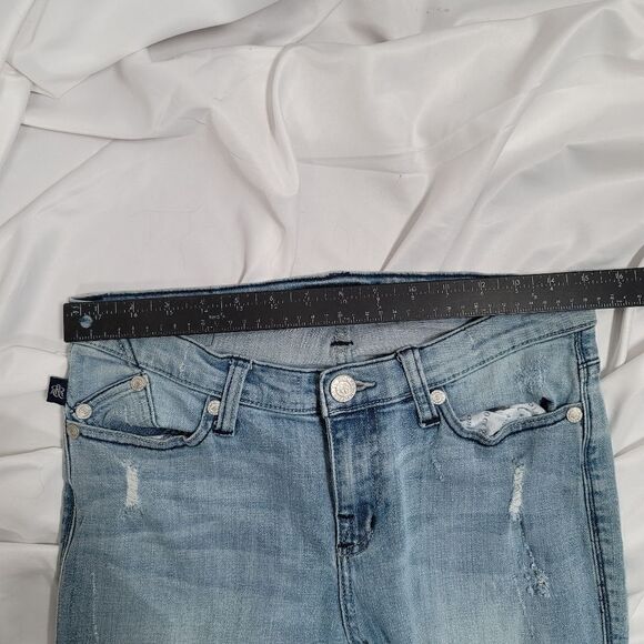 Rock and Republic Jeans Y2K Style Blue Ripped - Picture 4 of 8